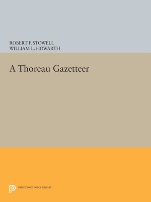 cover image of A Thoreau Gazetteer